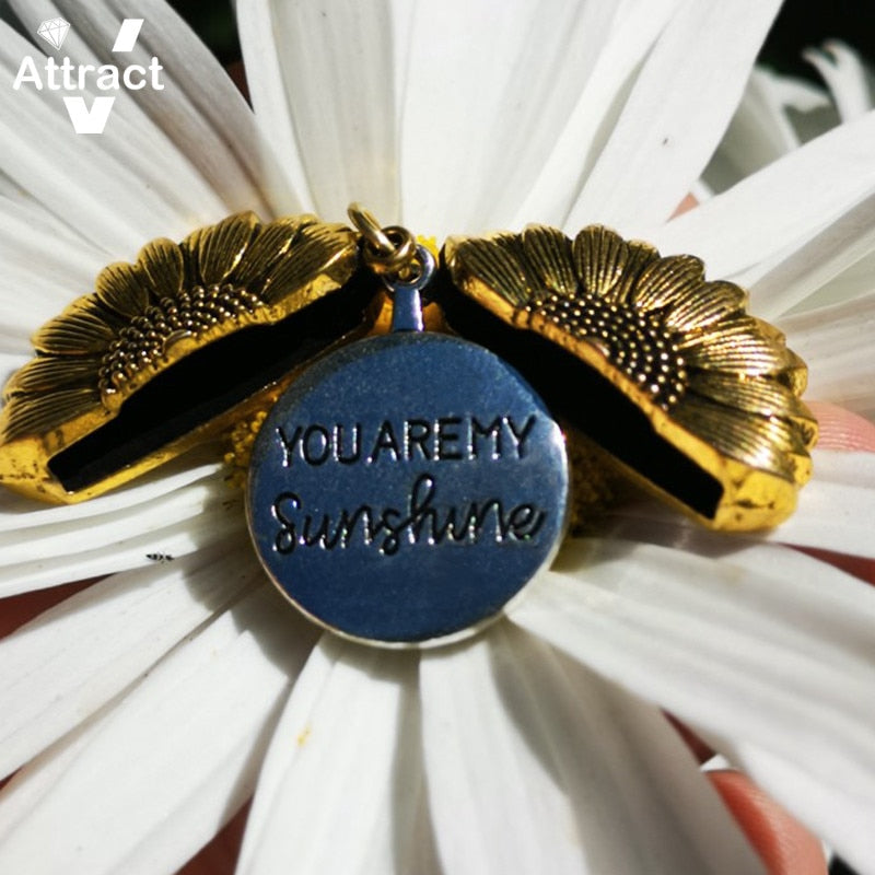 Sunflower Pendant Necklace